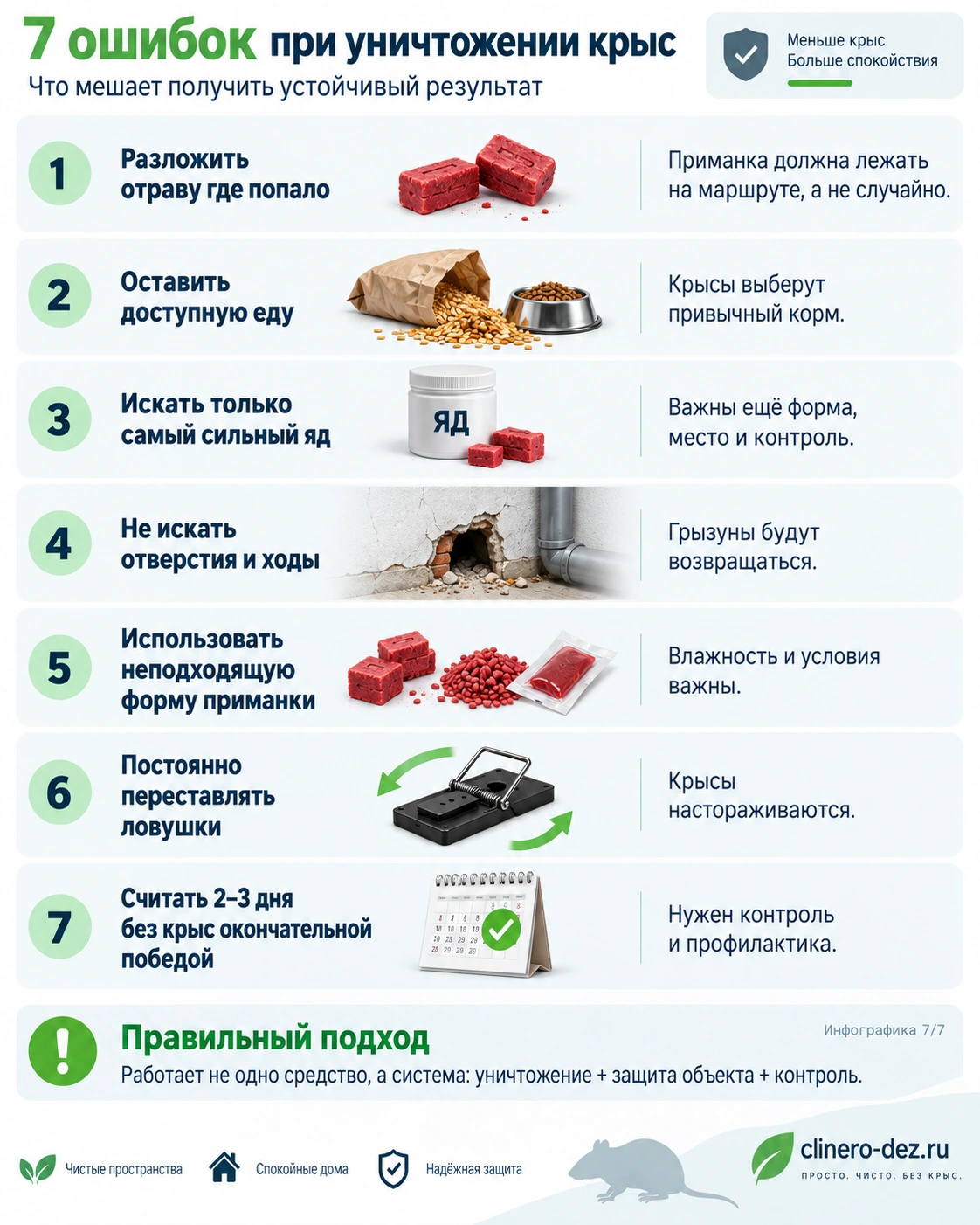 Семь ошибок при самостоятельном уничтожении крыс