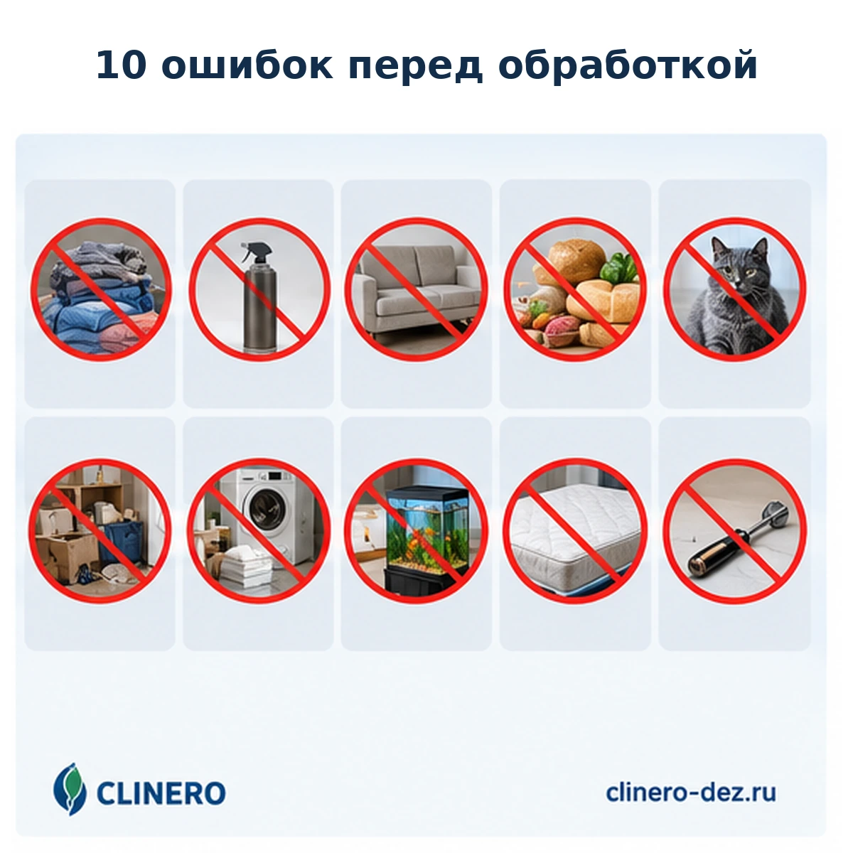 Десять ошибок перед обработкой квартиры от клопов