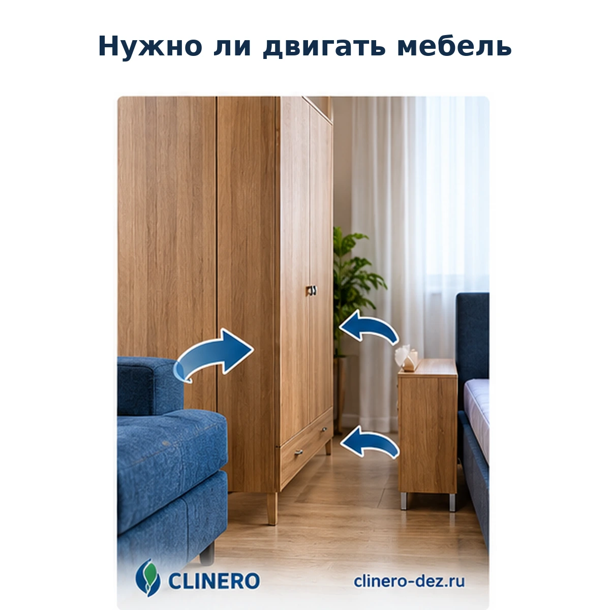 Нужно ли двигать мебель перед обработкой от клопов